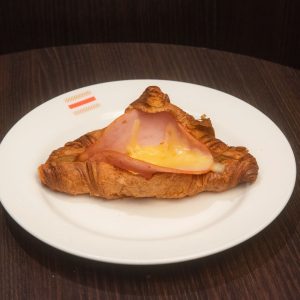 Croissant with Melted Cheese on Ham | TSS