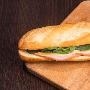 Ham & Cheese with Spinach Baguette | TSS