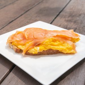 Salmon Scrambled Eggs on Sourdough | TSS